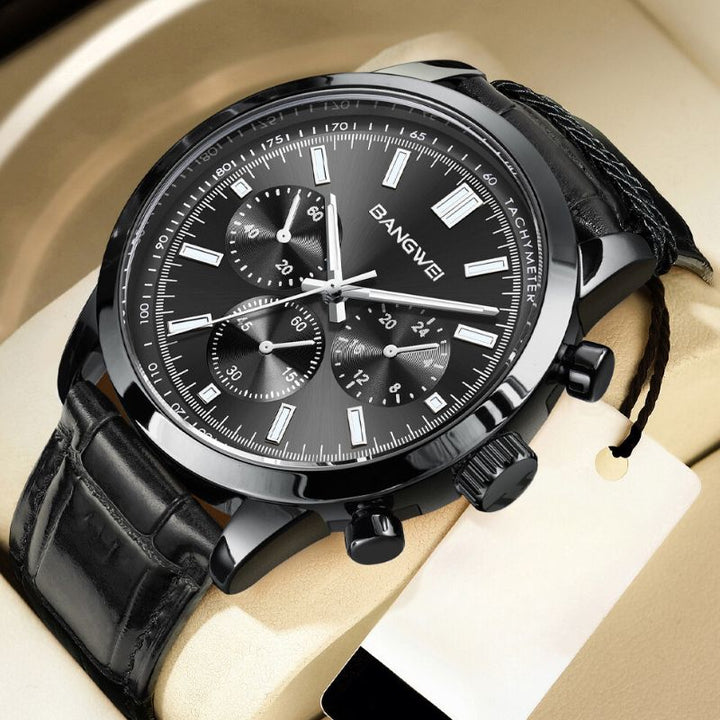 Casual Sport Military Business Leather Quartz Watch