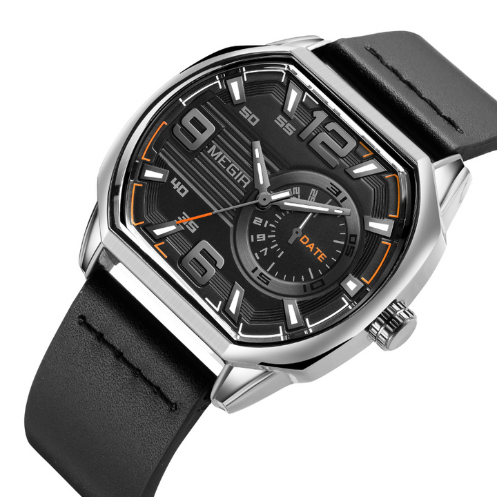 Premium Leather Sports Watch