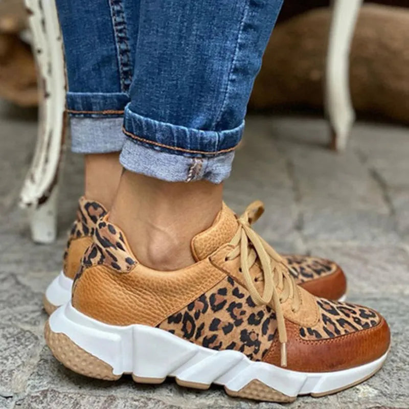 Crissa - Comfortable Leopard Sneakers