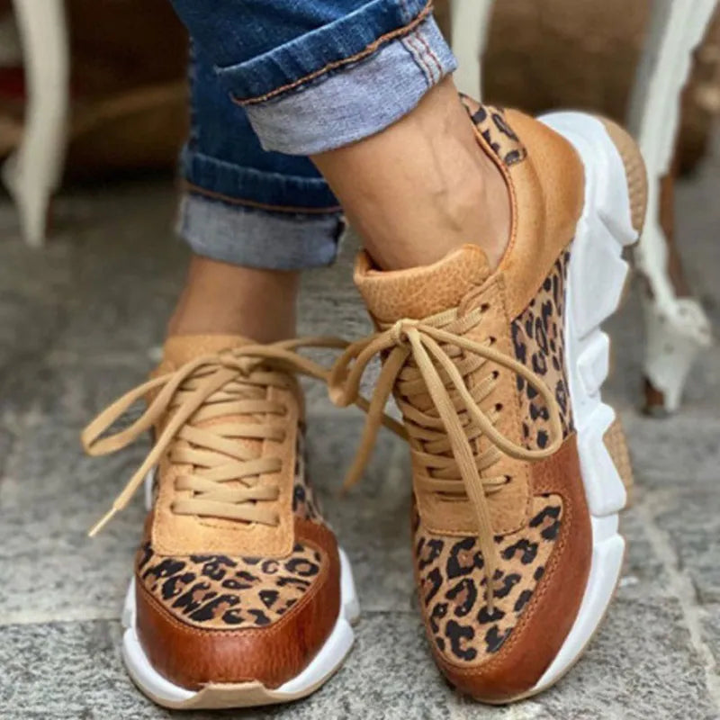 Crissa - Comfortable Leopard Sneakers