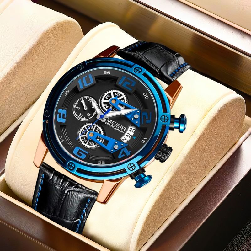 Men's Luminous Quartz Chronograph Watch