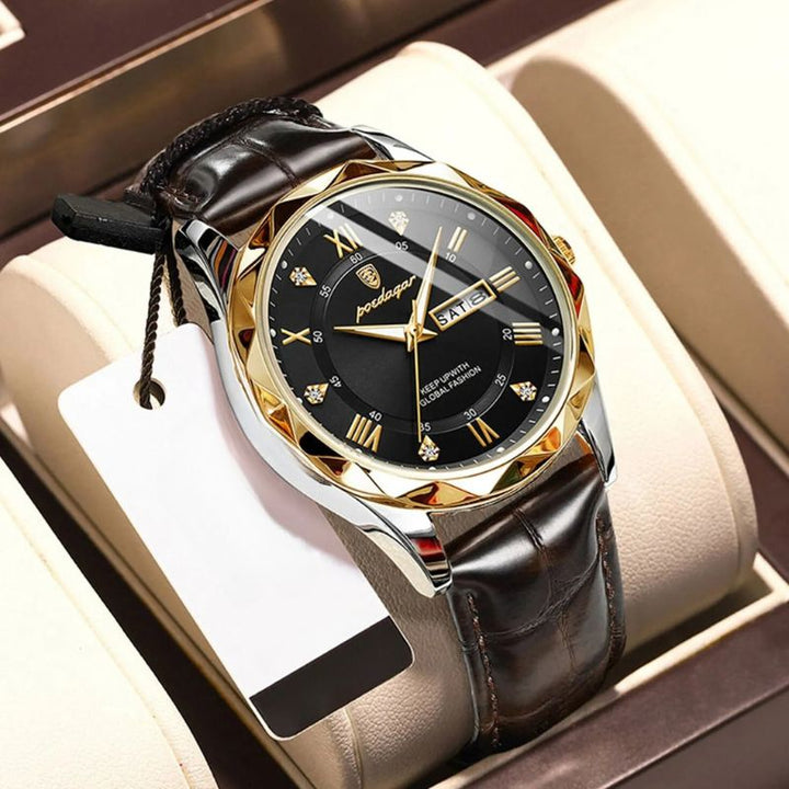 Luxury Leather Band Quartz Watch