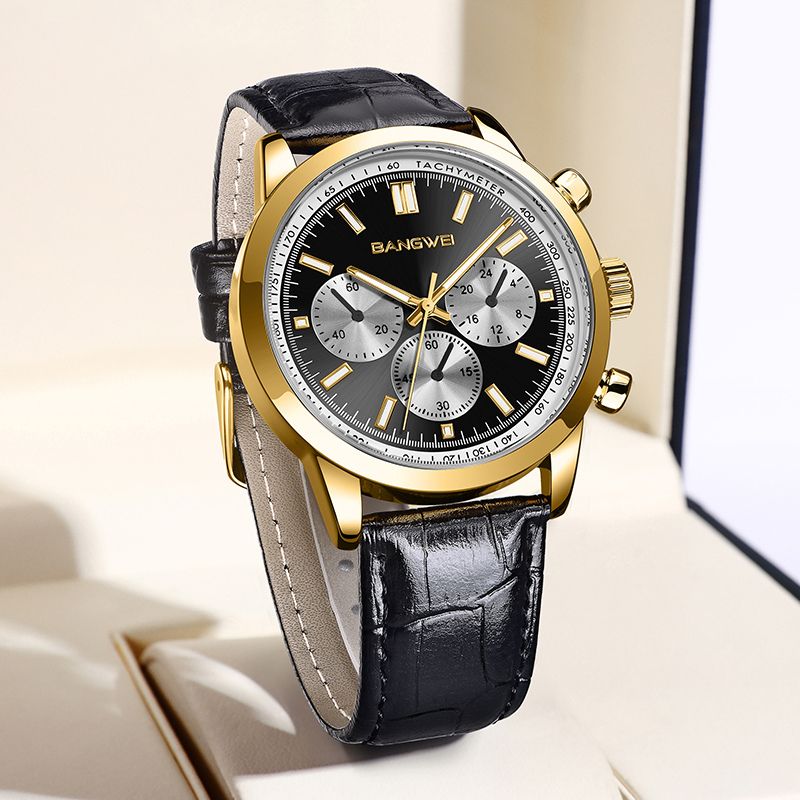 Casual Sport Military Business Leather Quartz Watch