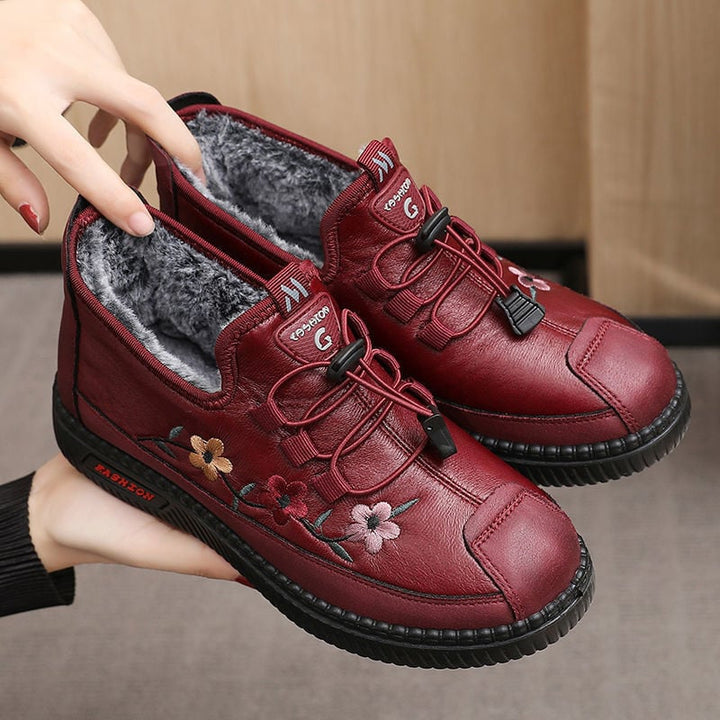 Hilary - Warm Leather Moccasin Comfort