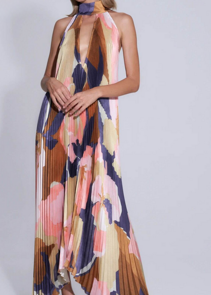 Dilani - Halter Neck Maxi Dress