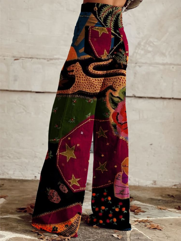 Boho Patchwork - Vintage Flared Pants