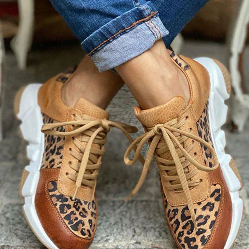 Crissa - Comfortable Leopard Sneakers