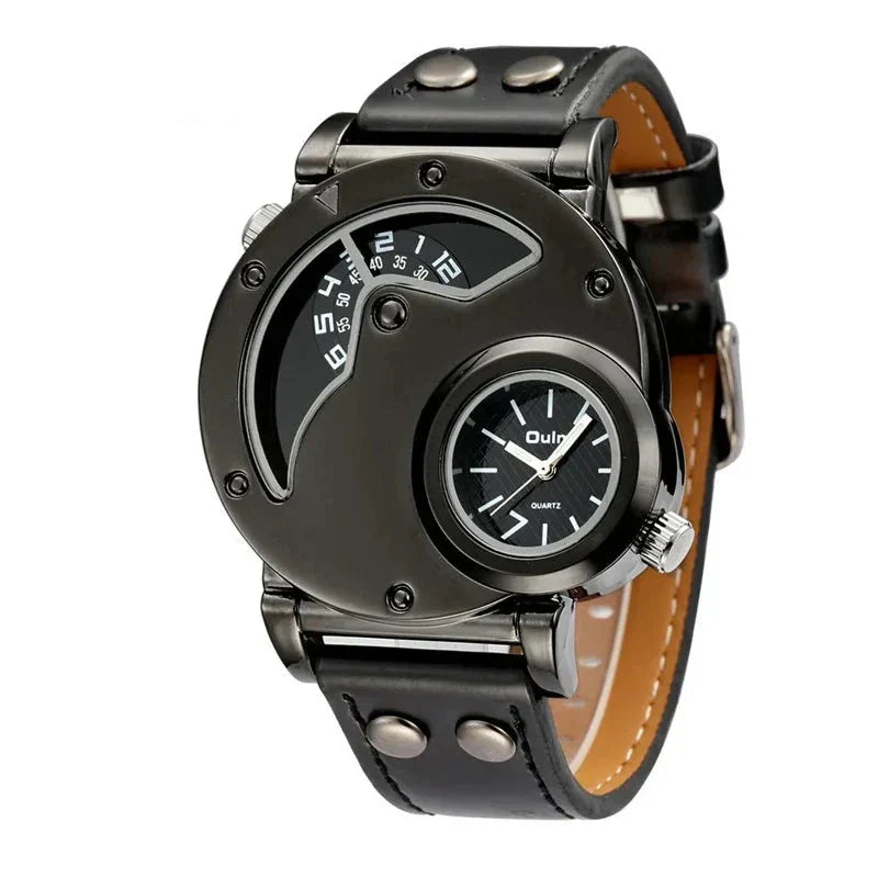 Luxury Dual Time Quartz Watch