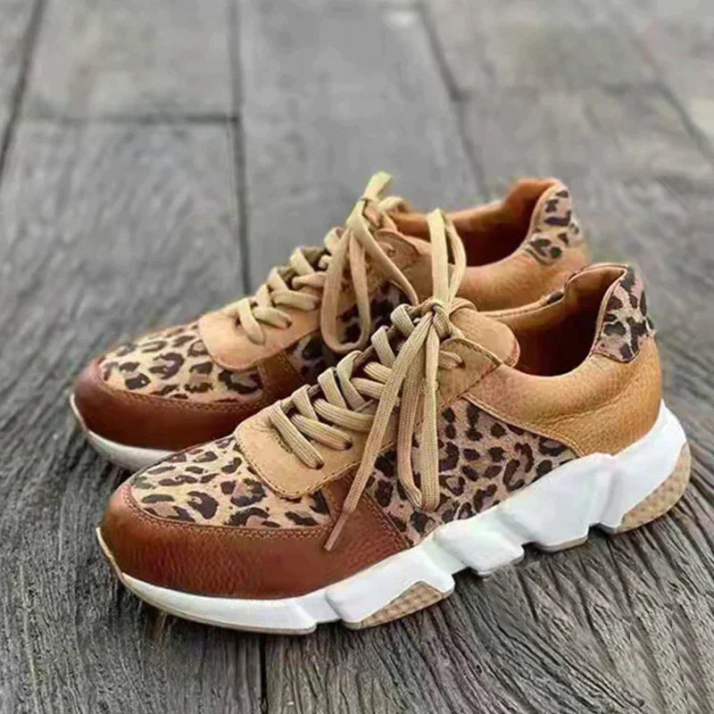 Crissa - Comfortable Leopard Sneakers