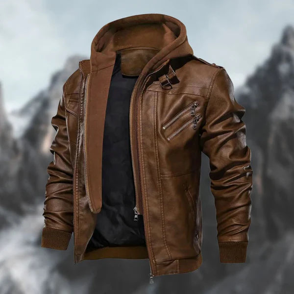 Dave - Leather Winter Jacket