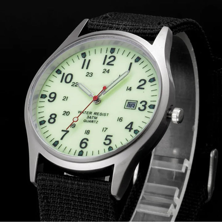 Military-Inspired Casual Wristwatch