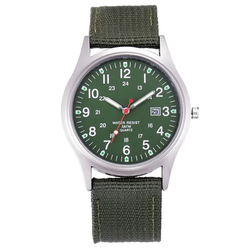 Military-Inspired Casual Wristwatch