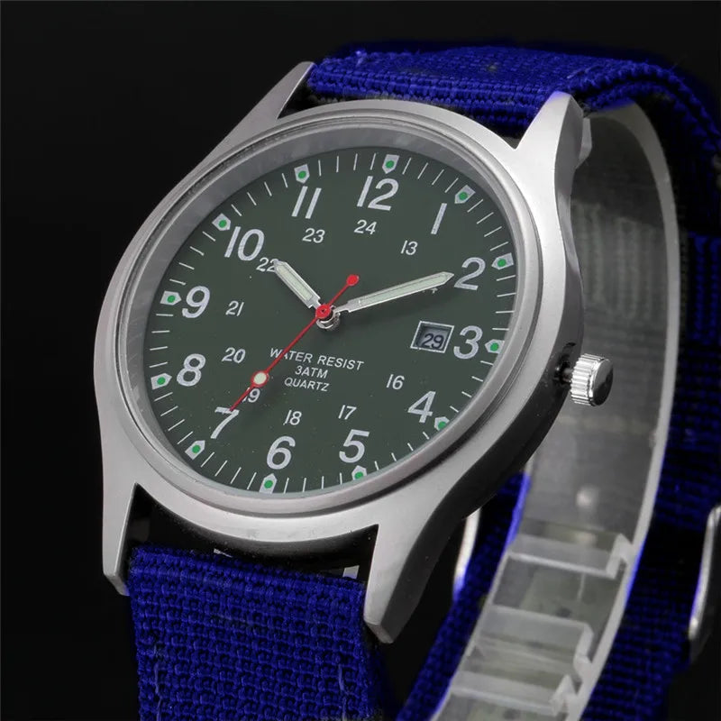 Military-Inspired Casual Wristwatch