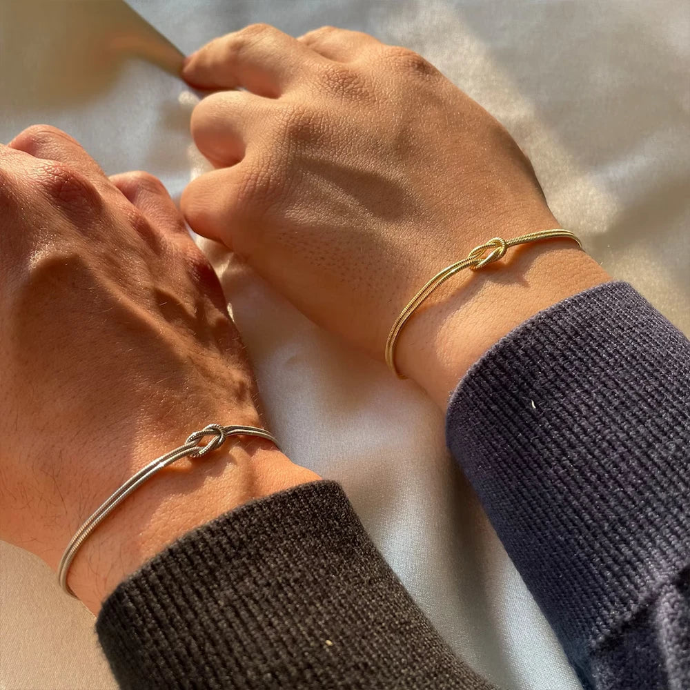 Tess - Gold Plated Couple Bracelets