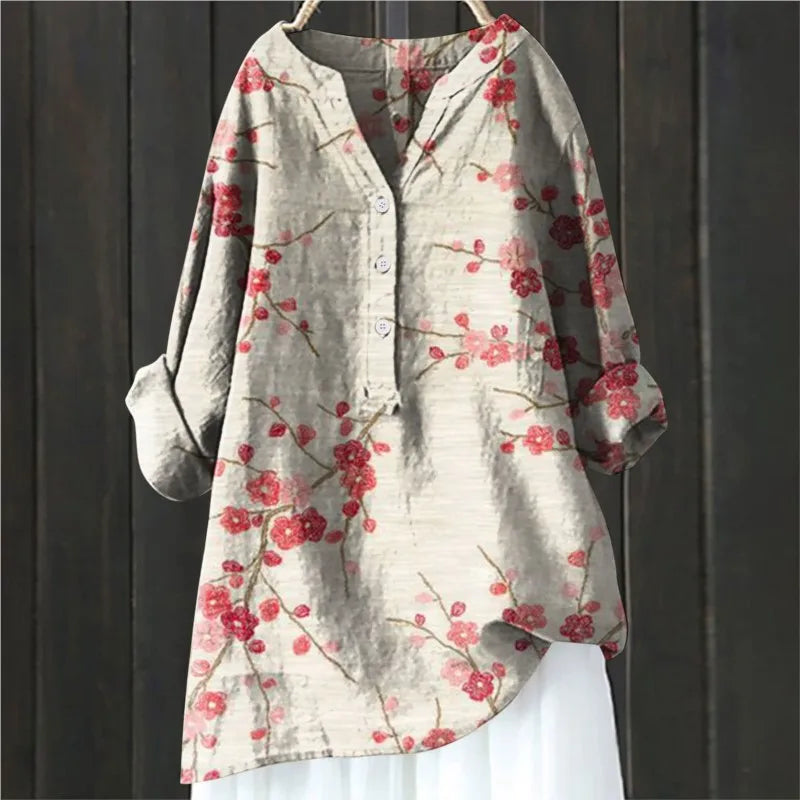 Hilda - Casual Floral Blouse