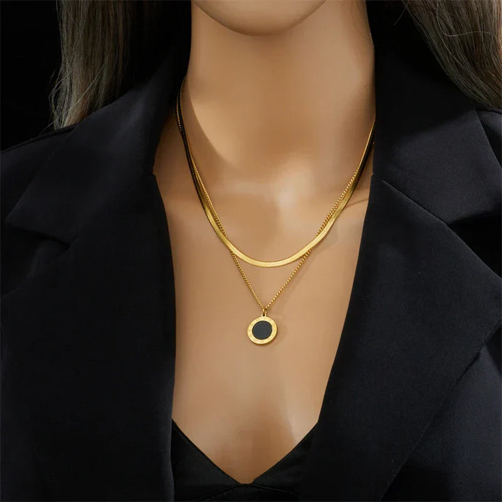 Kyra - Dial Pendant Necklace