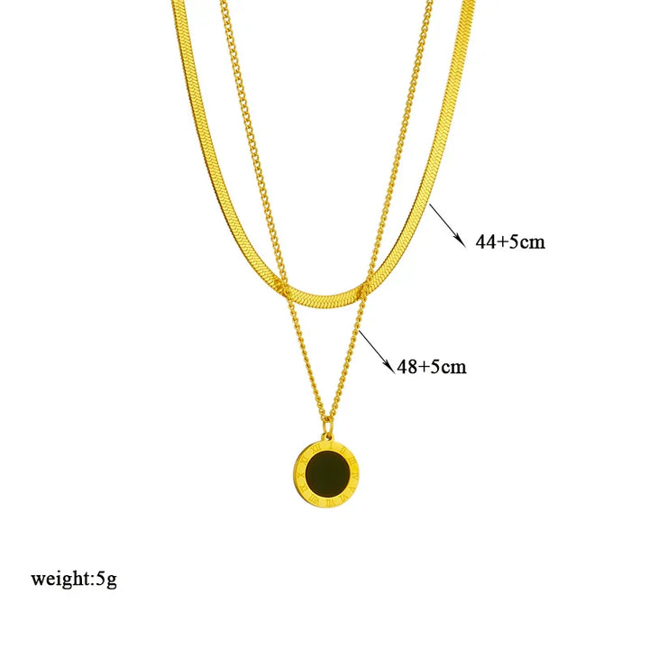 Kyra - Dial Pendant Necklace