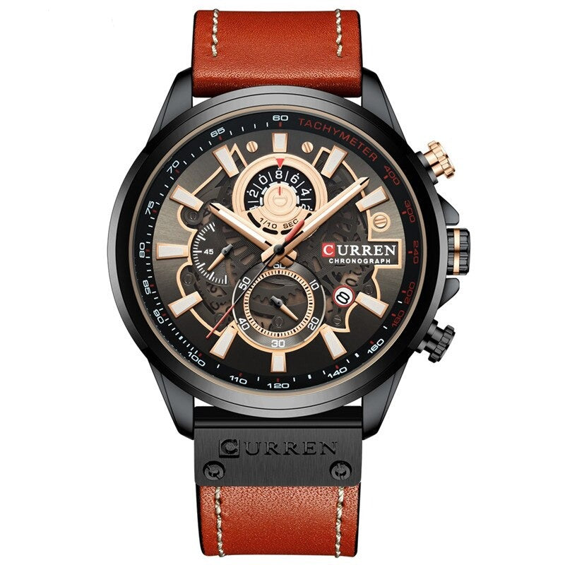 Multifunction Quartz Calendar Watch