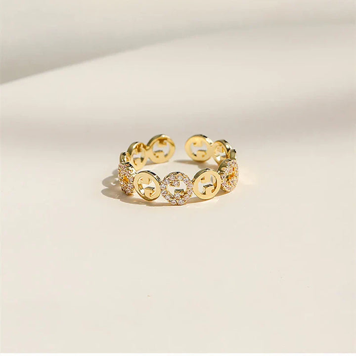 Indy - Gold Plated Adjustable Ring