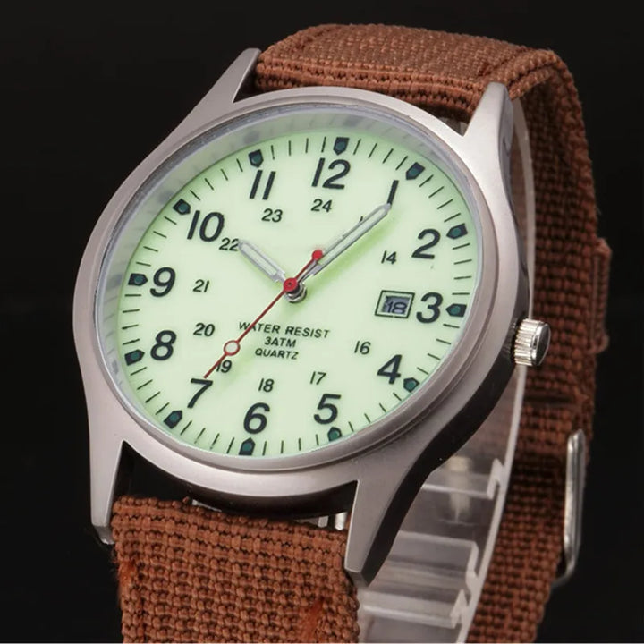 Military-Inspired Casual Wristwatch