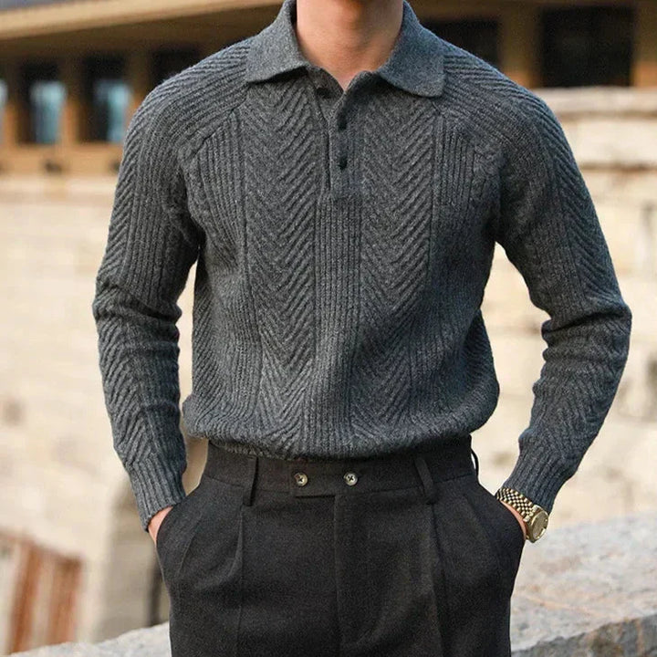 Charles - Knitted Polo Shirt