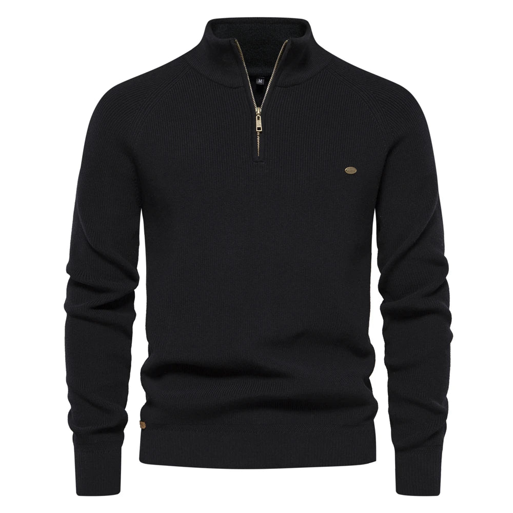 Wyatt - Casual Quarter-Zip Sweater