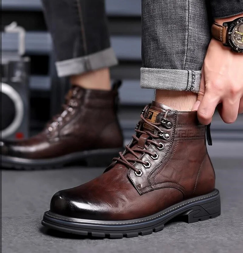 Arthur - Men's Leather Ranger Boots