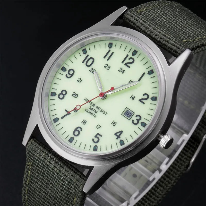 Military-Inspired Casual Wristwatch