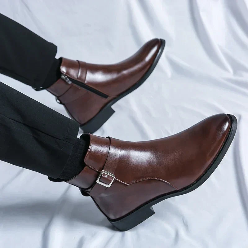 Sergio - Genuine Leather Chelsea Boots