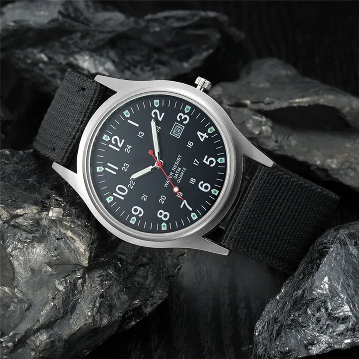 Military-Inspired Casual Wristwatch