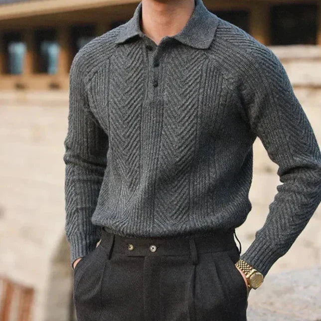 Charles - Knitted Polo Shirt