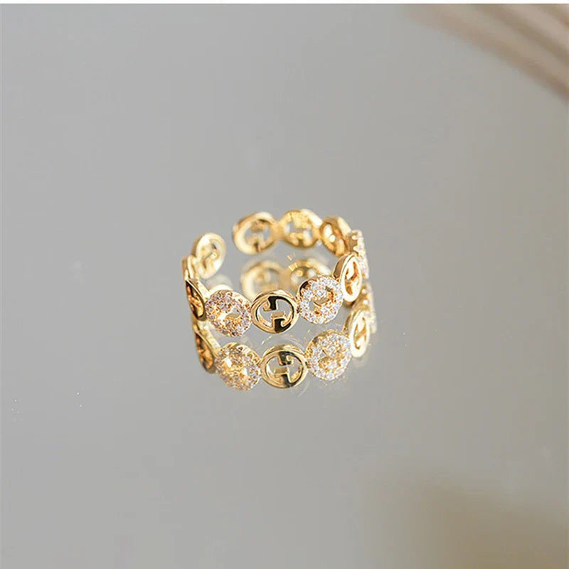 Indy - Gold Plated Adjustable Ring