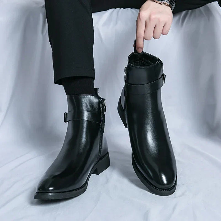 Sergio - Genuine Leather Chelsea Boots