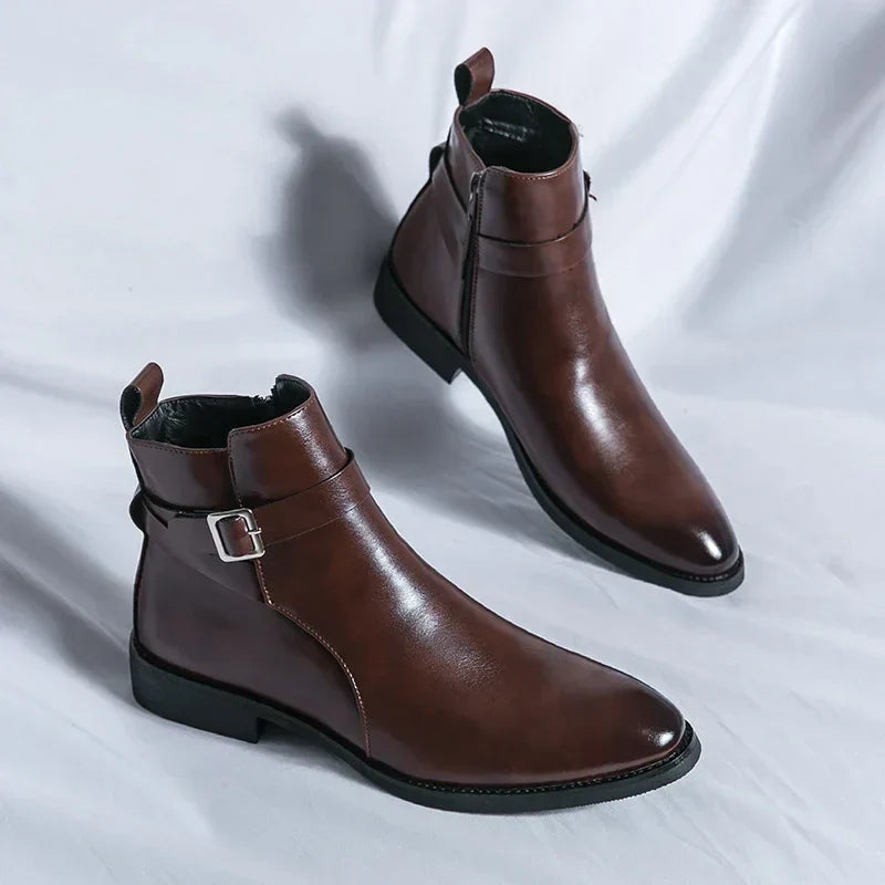 Sergio - Genuine Leather Chelsea Boots