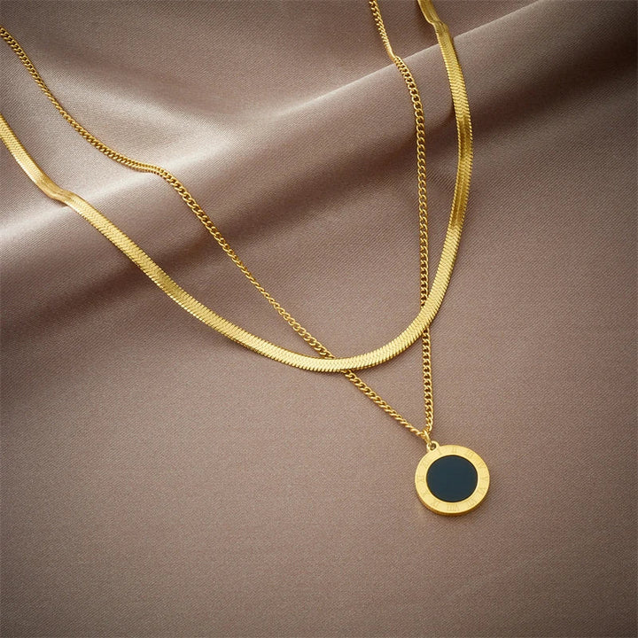 Kyra - Dial Pendant Necklace