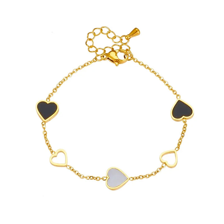 Hazel - Gold Plated Heart Bracelet