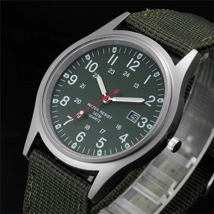 Military-Inspired Casual Wristwatch