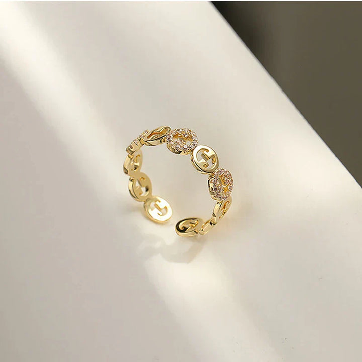 Indy - Gold Plated Adjustable Ring