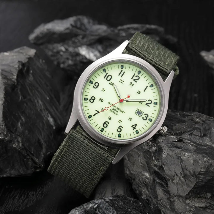 Military-Inspired Casual Wristwatch