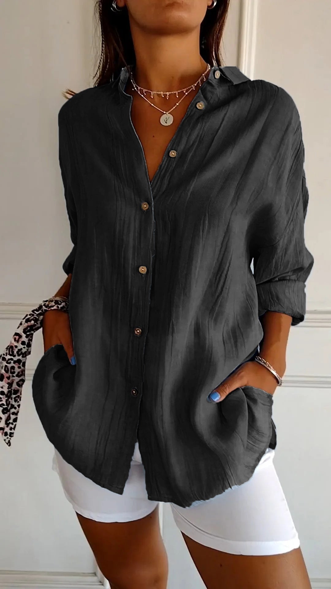 Emily - Elegant Oversized Blouse