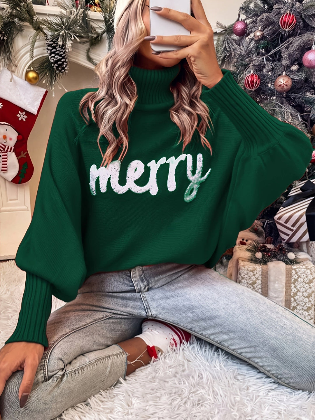 Nova | Merry Christmas Turtleneck