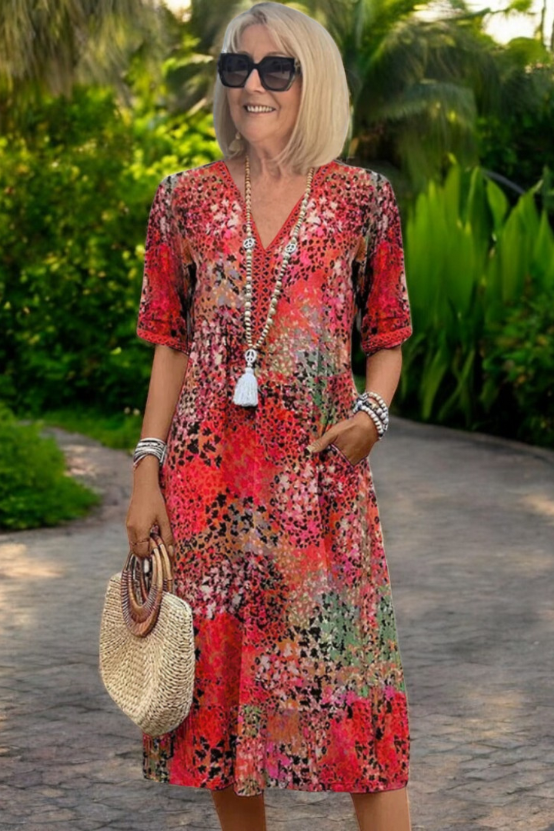 Cassandra - Flowing Boho Dress