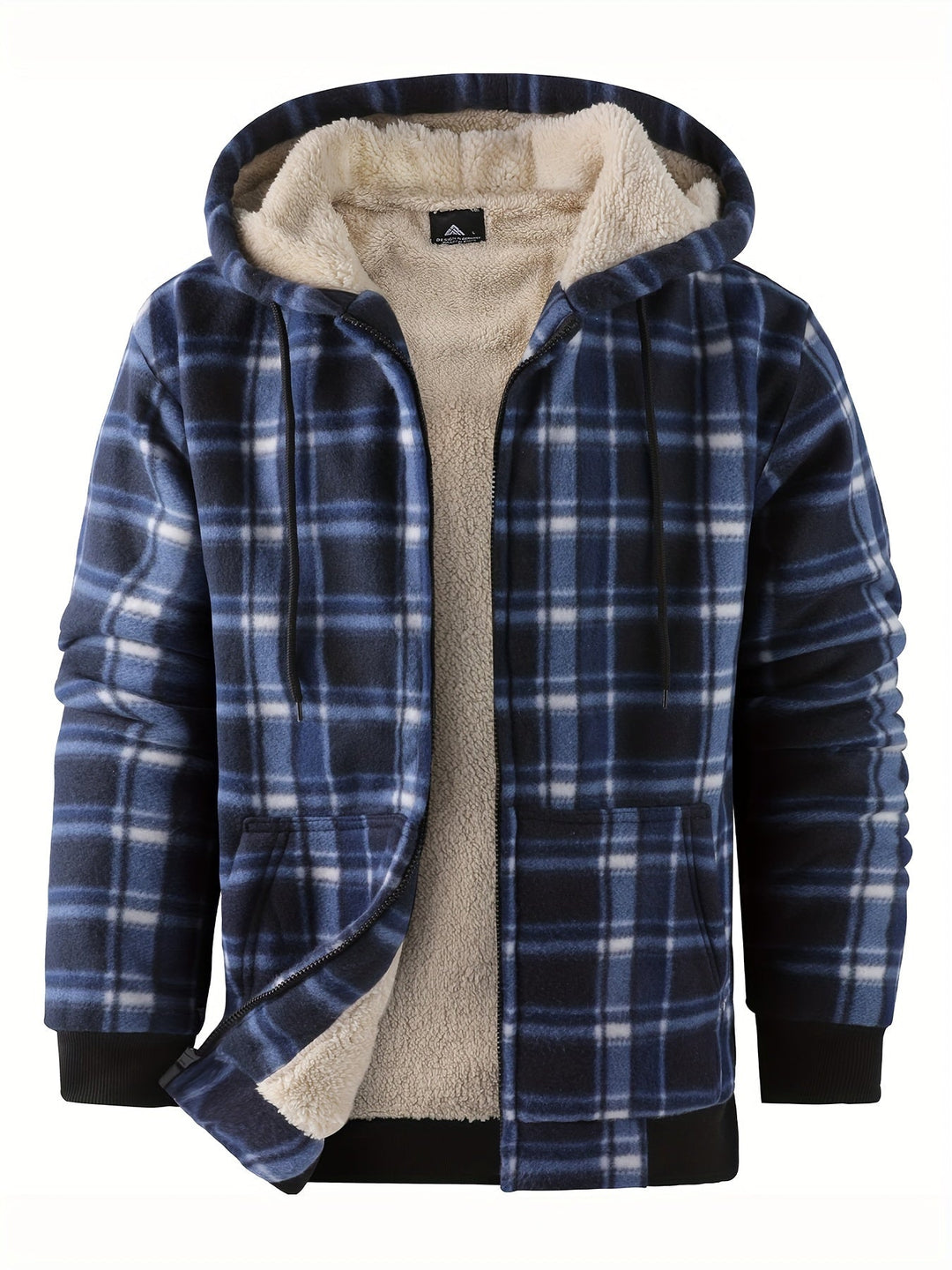 Grant - Warm Plaid Fleece Jacket