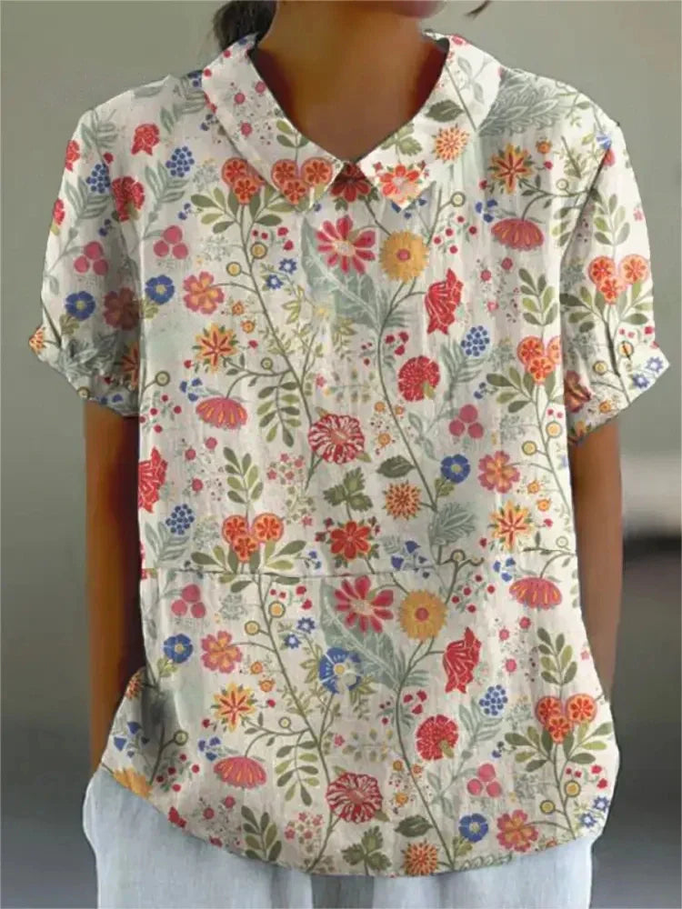 Carla - Floral Elegant Blouse