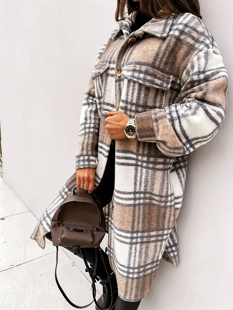 Rika - Trendy Checked Jacket