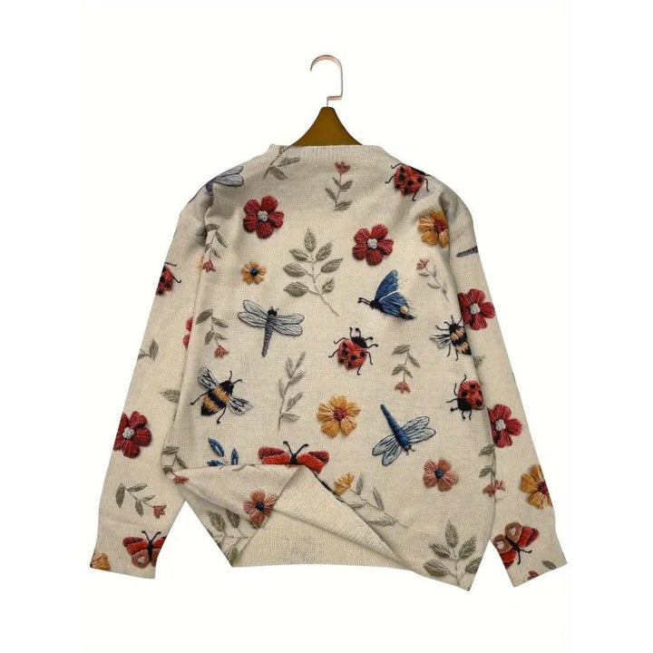 Isaline - Sweater With Floral Pattern