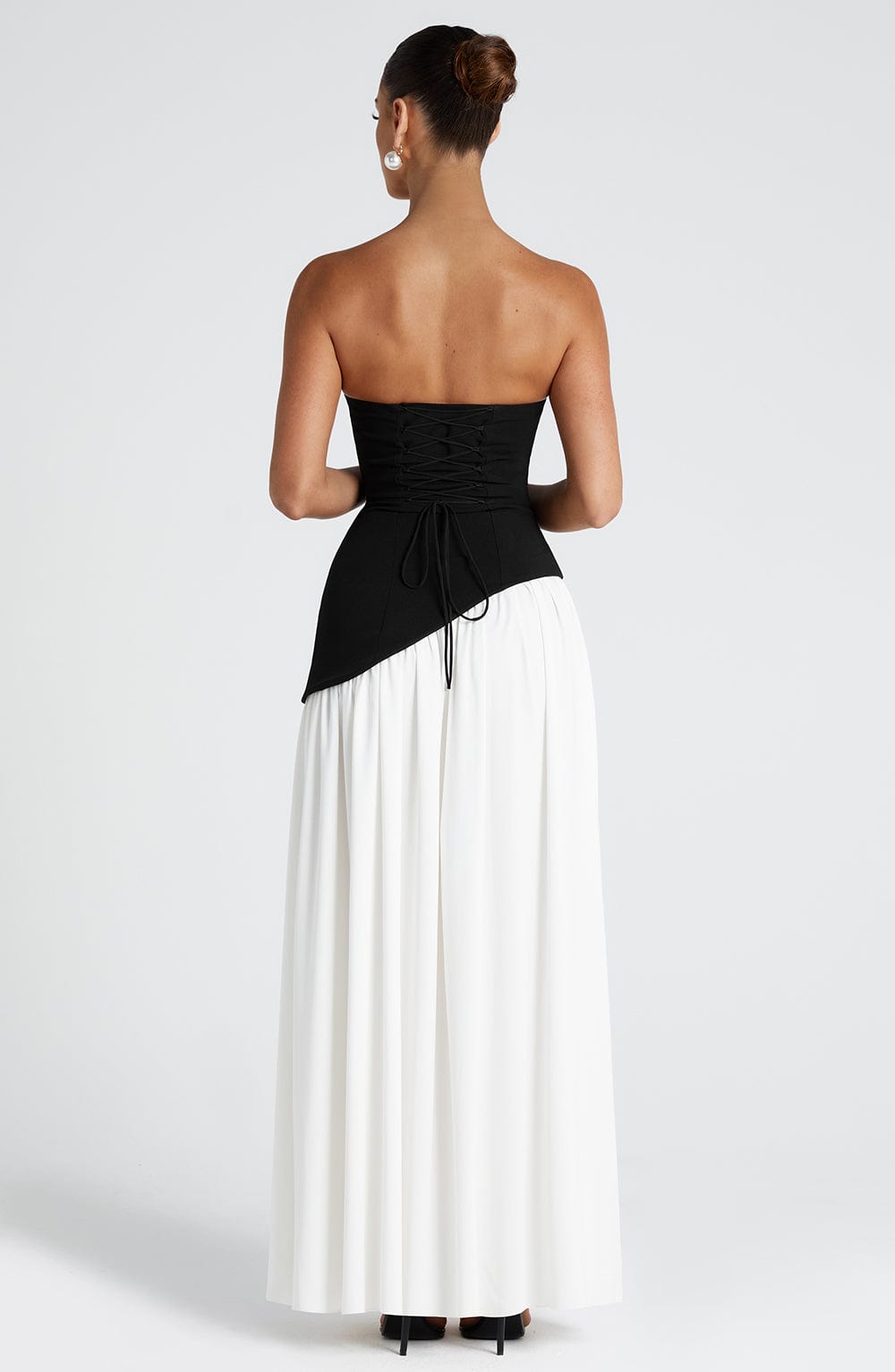Jaycie - Stunning Strapless High Slit Maxi Dress