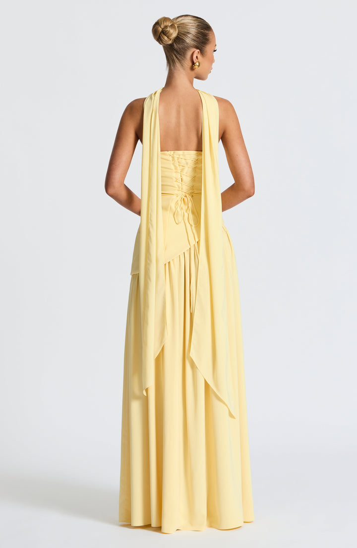 Jaycie - Stunning Strapless High Slit Maxi Dress